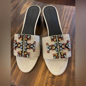 Tory Burch 🌟RARE🌟 Ines Embellished Slide Brand New Comes in original Box